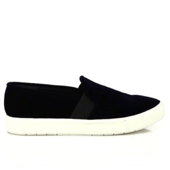 Vince Preston Black Velvet Slip-on Sneakers - Picture 2 of 2